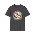 Wolf Graphic T-Shirt — Retro 'I'm a Wolf I Eat Dogs' Novelty Tee