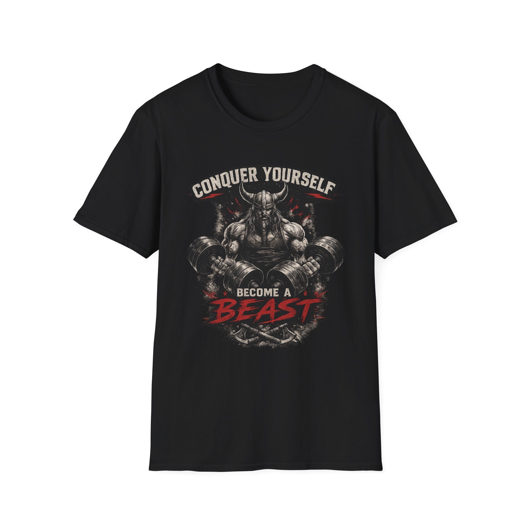 Conquer Yourself "Become a Beast" Gym T-Shirt