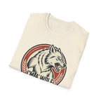 Wolf Graphic T-Shirt — Retro 'I'm a Wolf I Eat Dogs' Novelty Tee