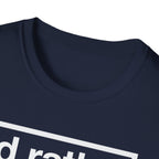 T-Shirt — "I'd Rather Feel Pain Than Nothing at All" Motivational Graphic Tee