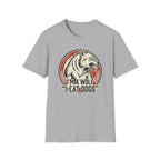 Wolf Graphic T-Shirt — Retro 'I'm a Wolf I Eat Dogs' Novelty Tee