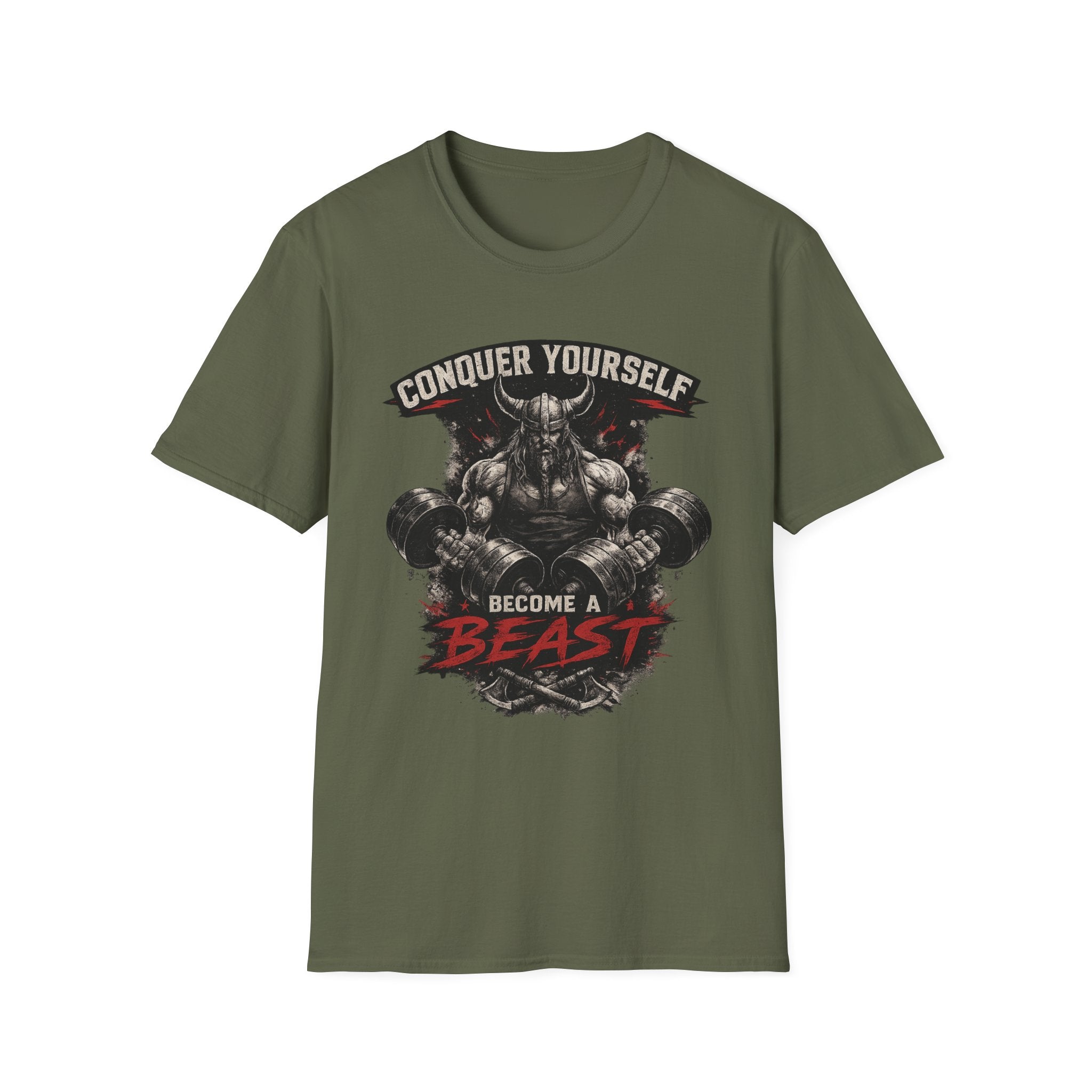 Conquer Yourself "Become a Beast" Gym T-Shirt
