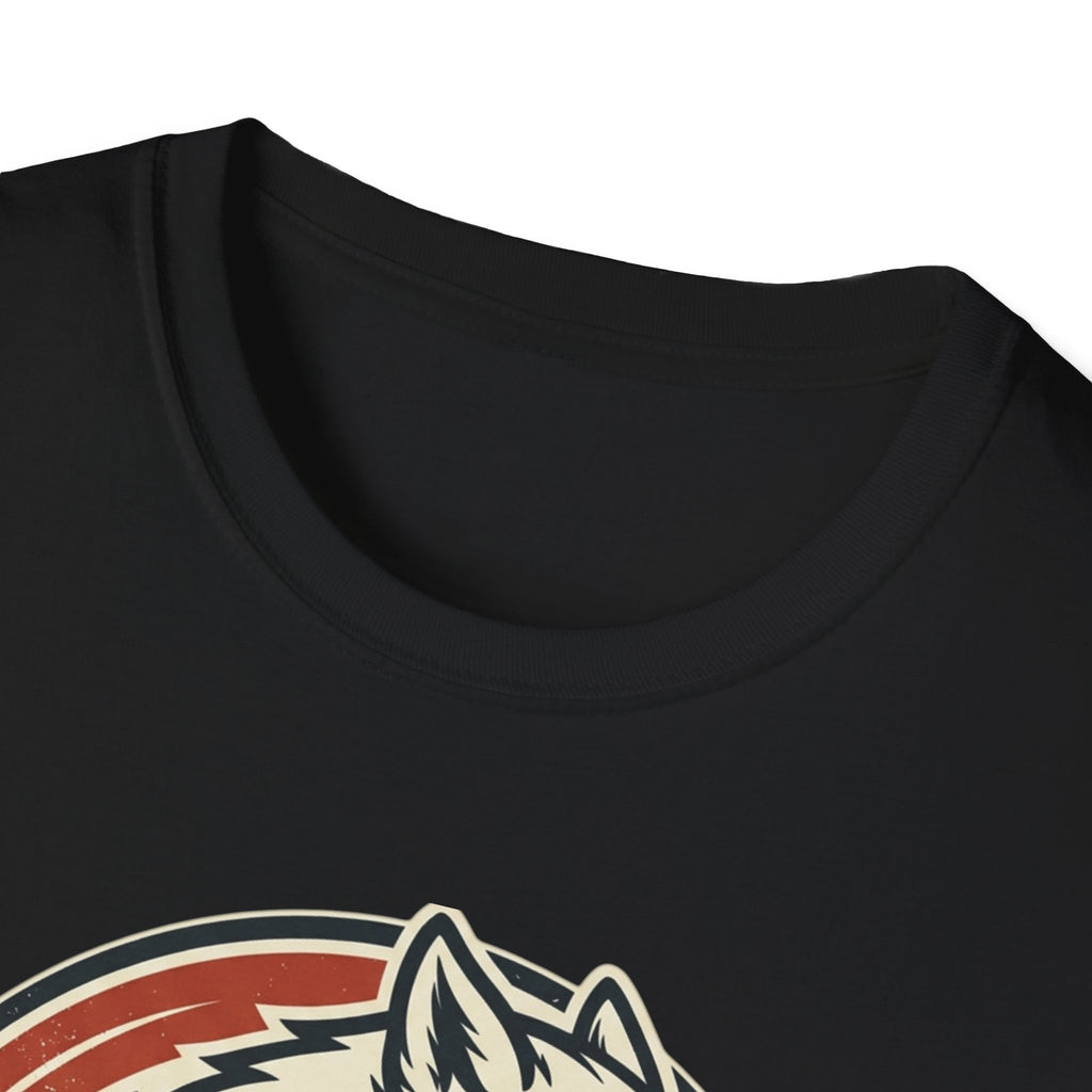 Wolf Graphic T-Shirt — Retro 'I'm a Wolf I Eat Dogs' Novelty Tee