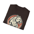 Wolf Graphic T-Shirt — Retro 'I'm a Wolf I Eat Dogs' Novelty Tee