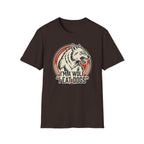Wolf Graphic T-Shirt — Retro 'I'm a Wolf I Eat Dogs' Novelty Tee