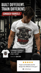 Conquer Yourself "Become a Beast" T-Shirt