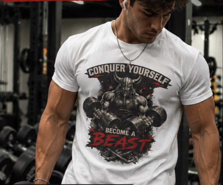 Conquer Yourself "Become a Beast" T-Shirt