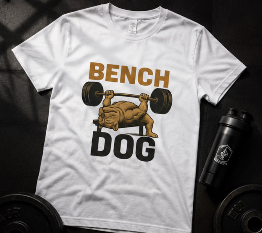 Bench Press Dog T-Shirt