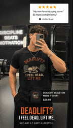 Deadlift Skeleton Meme T-Shirt