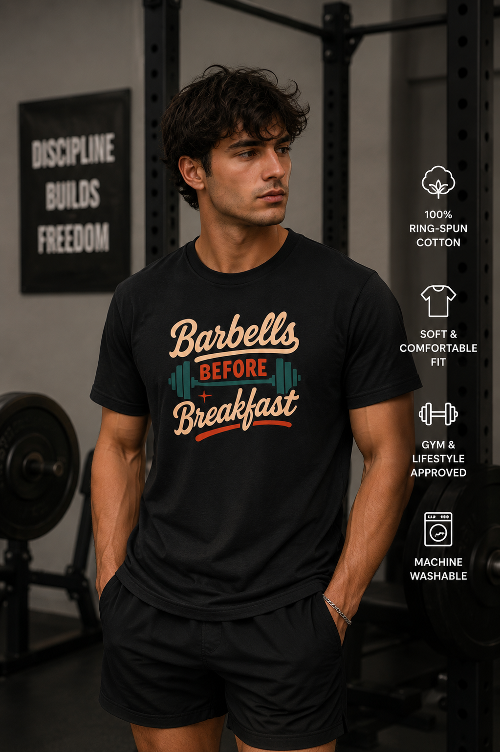 Barbells Before Breakfast T-Shirt