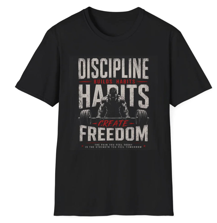 Discipline Habits Create Freedom T-Shirt