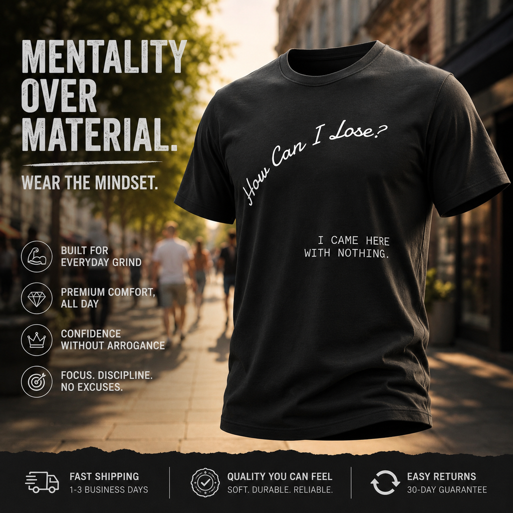 How Can I Lose? "I Came Here With Nothing" T-Shirt