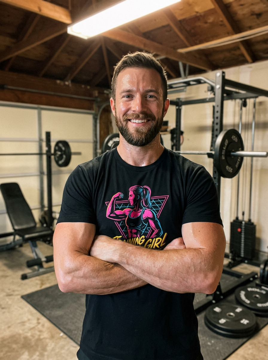 Neon Female Bodybuilder T-Shirt