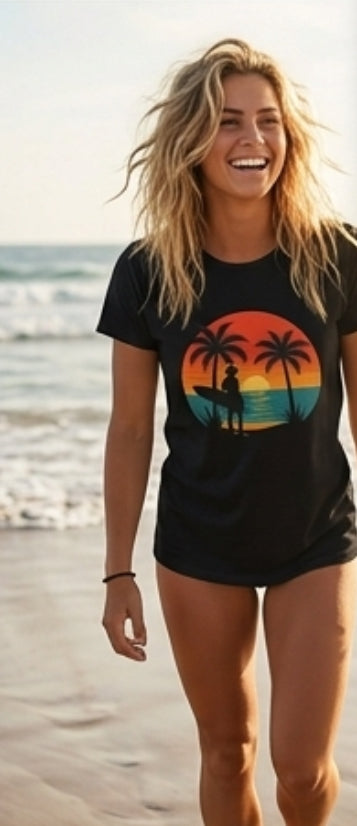 Surfer at Sunset T-Shirt
