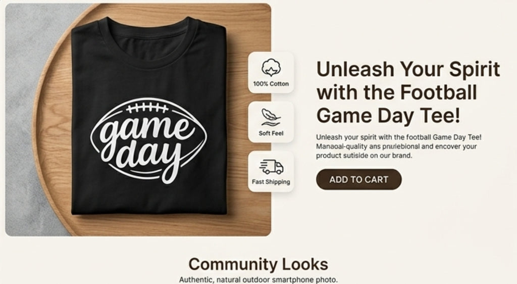 Game Day Football T-Shirt