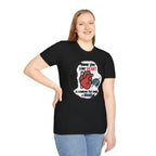 Never Give Your Heart to Someone Who Needs a Brain T-Shirt — Funny Heart vs Brain Graphic Tee