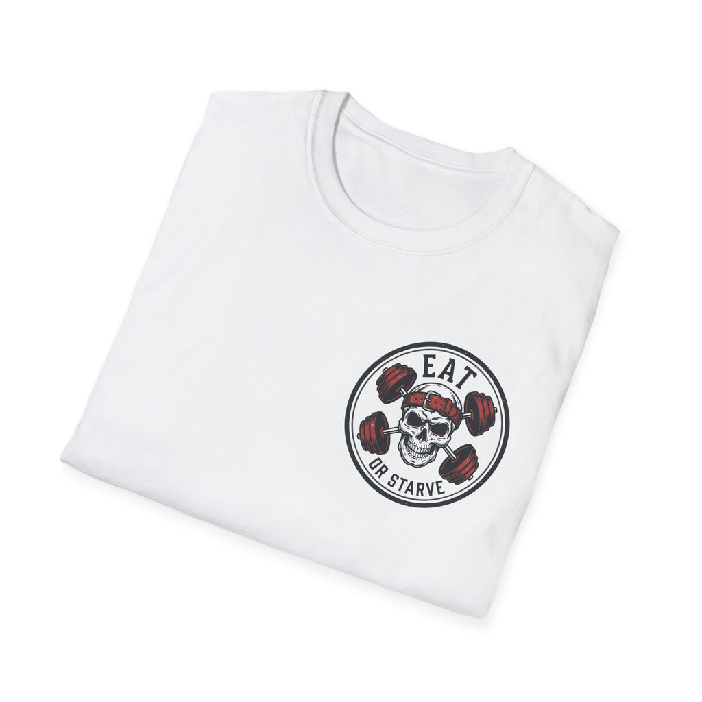 Skull & Roses T-Shirt — 'Eat the Stigma' Vintage Tattoo Tee