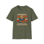 Napping Bear in Activewear T-Shirt