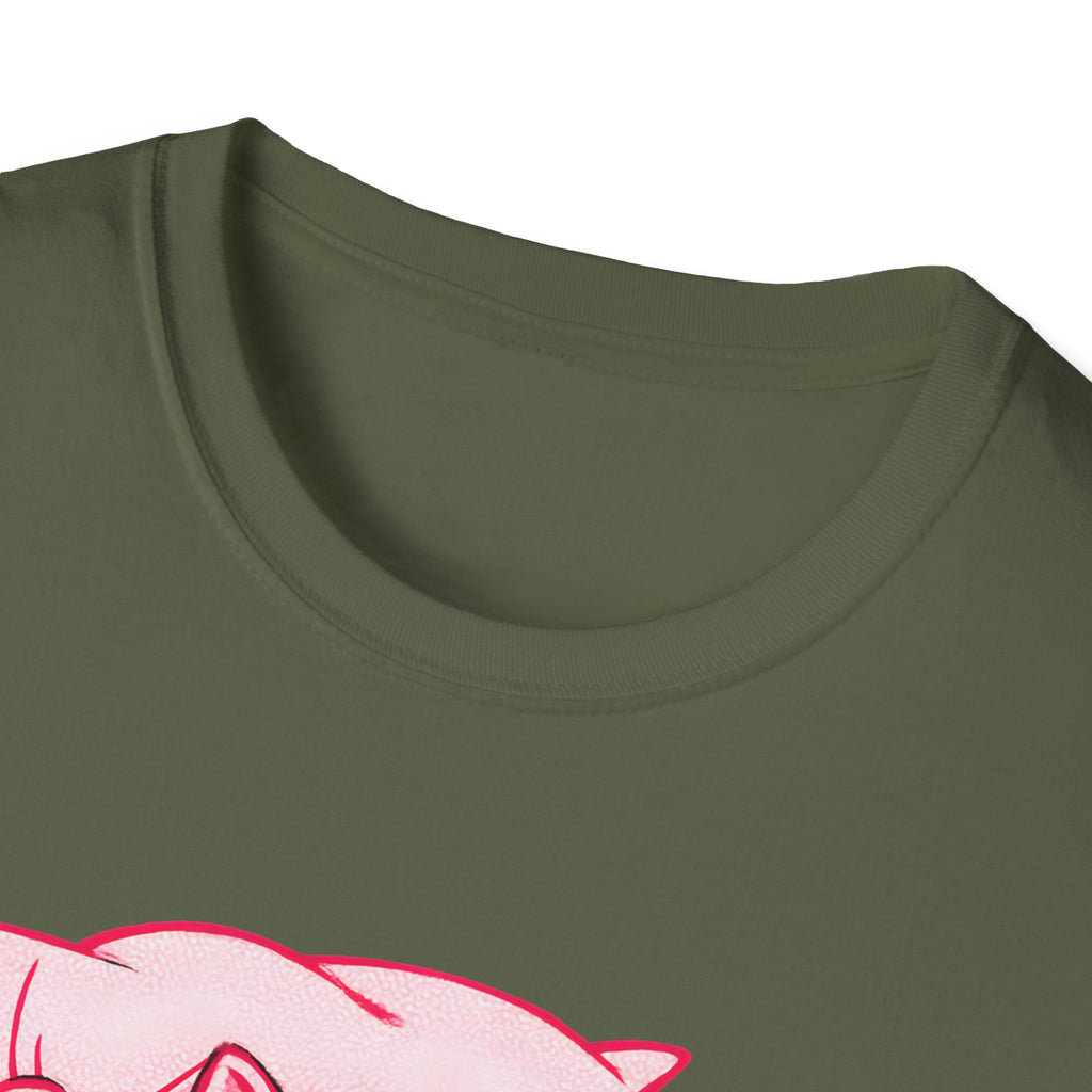 Napping Cat in Activewear T-Shirt