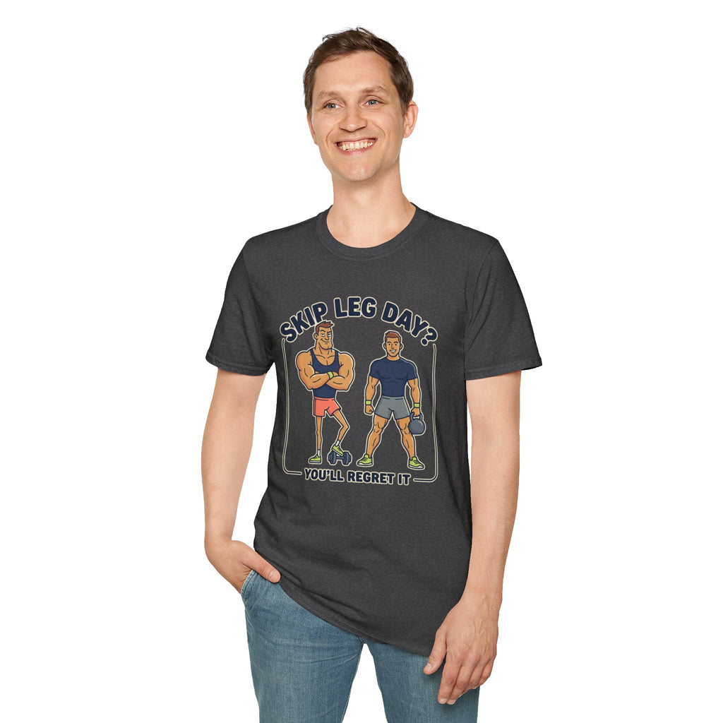 T-Shirt — Skip Leg Day? You’ll Regret It: Funny Gym Leg Day Workout Shirt