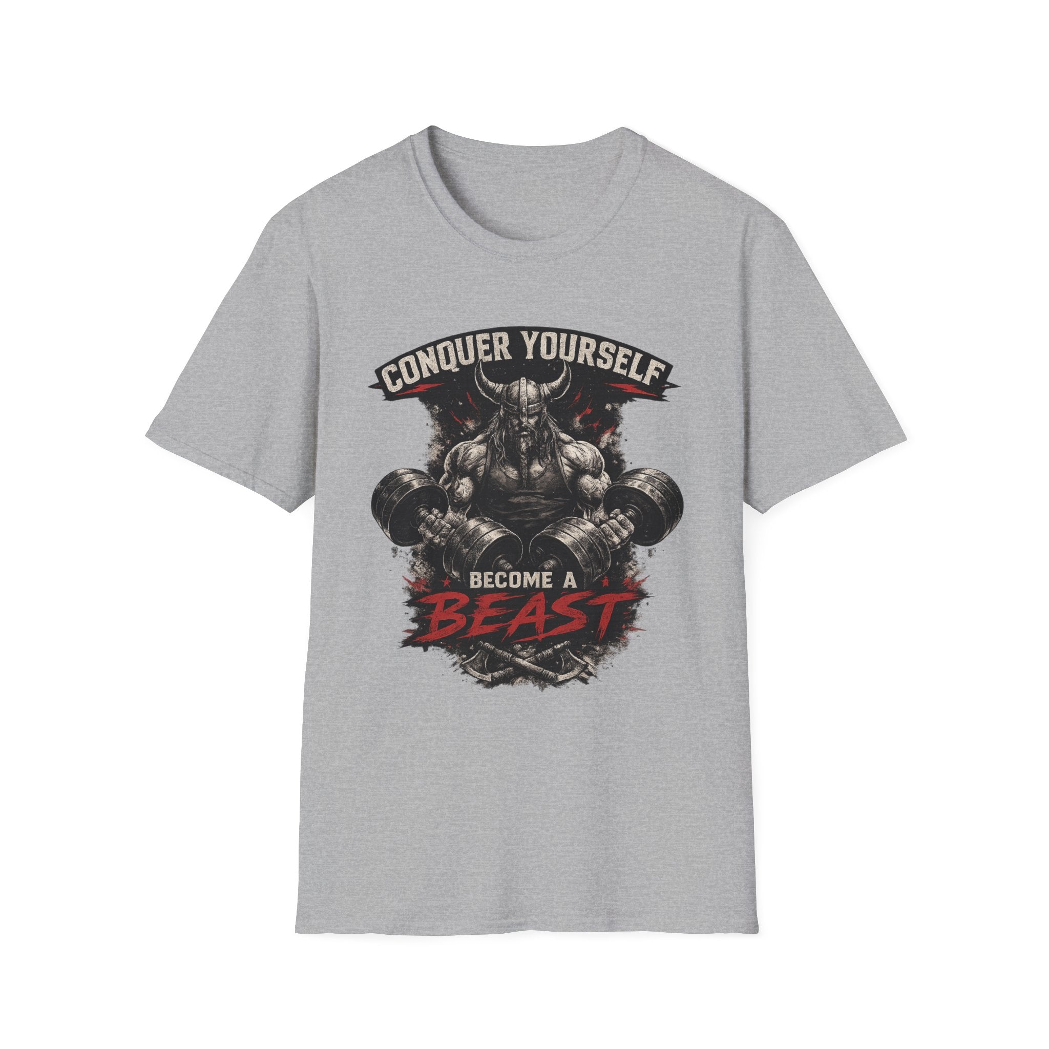 Conquer Yourself "Become a Beast" Gym T-Shirt
