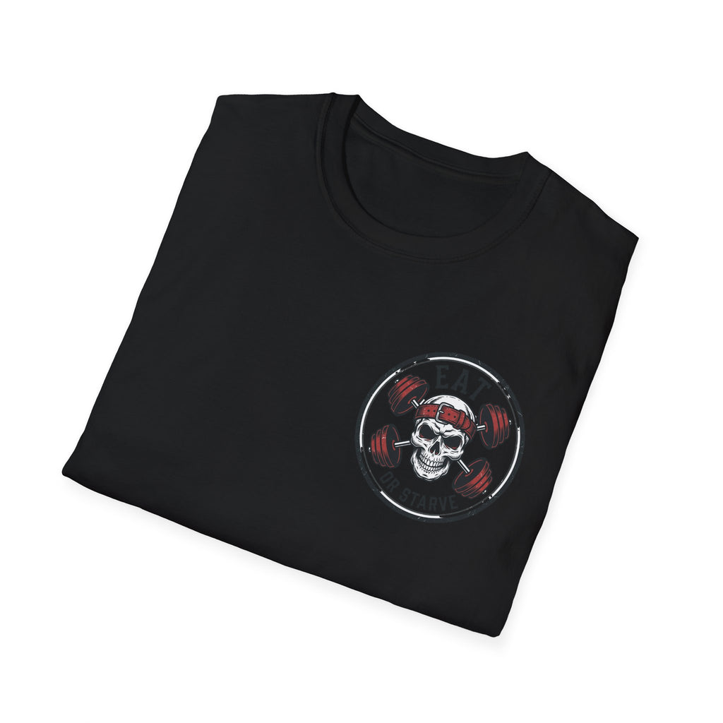 Skull & Roses T-Shirt — 'Eat the Stigma' Vintage Tattoo Tee