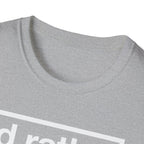 T-Shirt — "I'd Rather Feel Pain Than Nothing at All" Motivational Graphic Tee