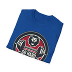 T-Shirt — 'Go Hard or Just Don't Go' Lion Barbell Gym Tee