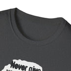 Never Give Your Heart to Someone Who Needs a Brain T-Shirt — Funny Heart vs Brain Graphic Tee